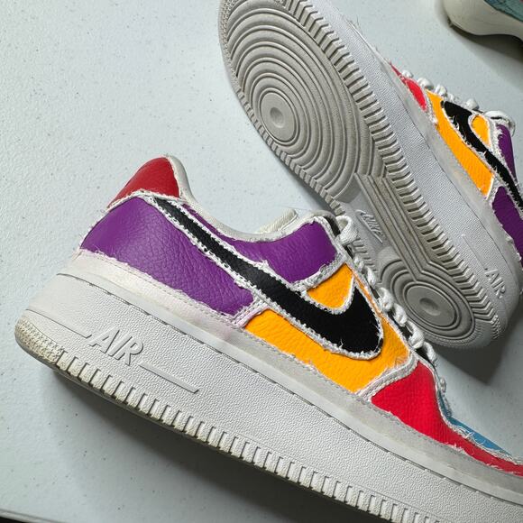 Nike Air Force 1 Low LX Reveal '07 Tearaway Multicolor Tennis Shoes Womens 11.5 - Picture 8 of 8